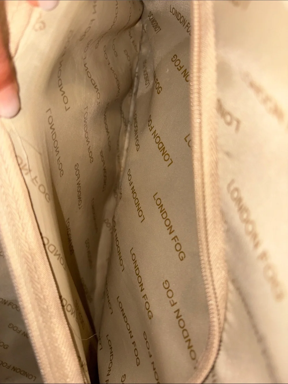 London Fog Brown & Tan Plaid Travel Carry Bag